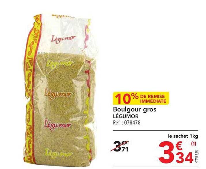boulgour gros légumor