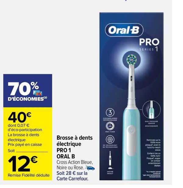 brosse à dents électrique pro 1 oral b