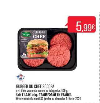 burger de chef socopa