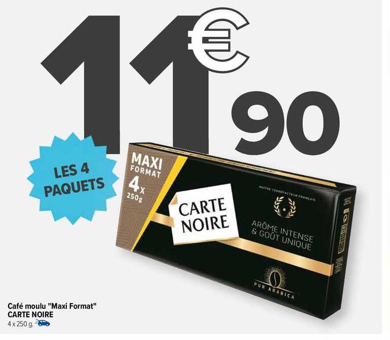cafe moulu "maxi format" carte noire