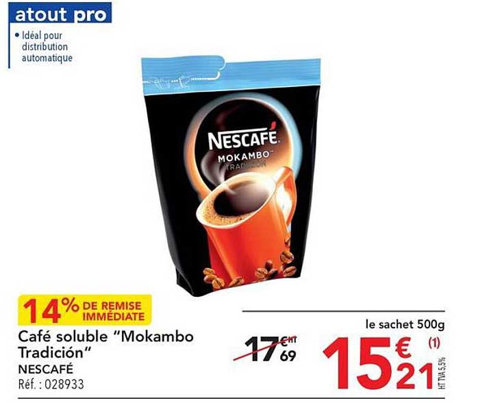 café soluble "mokambo tradicion" nescafé