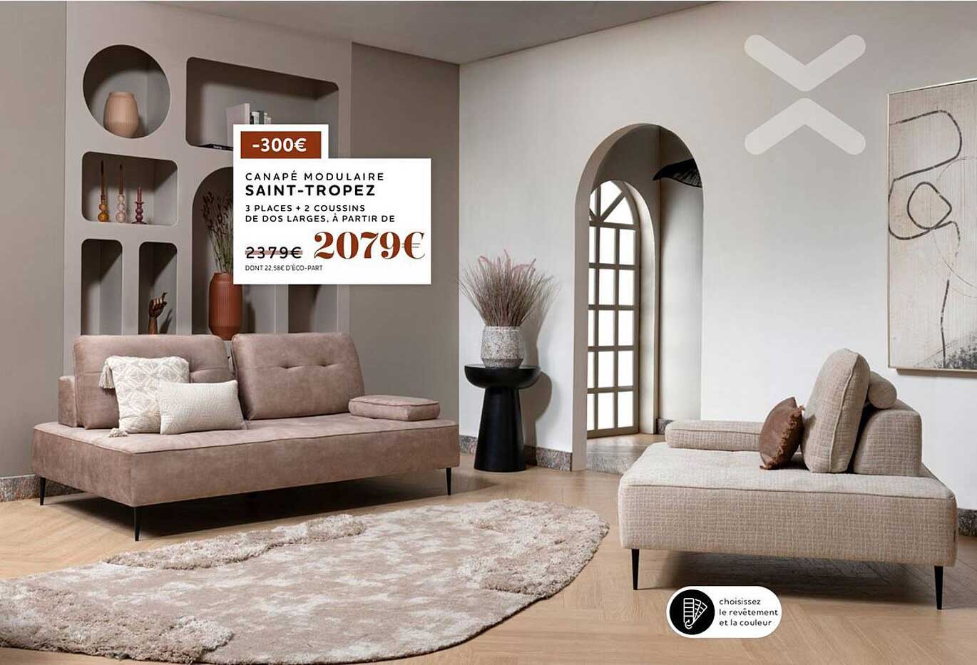 canapé modulaire saint-tropez