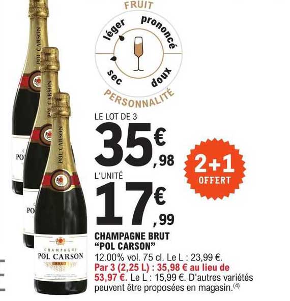 champagne brut "pol carson"