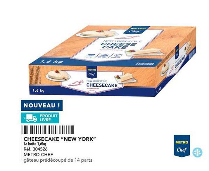 cheesecake "new york" metro chef