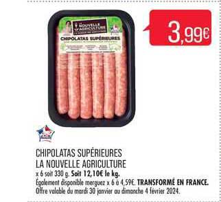 chipolatas supérieures la nouvelle agriculture