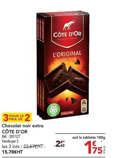 Chocolat Noir Extra Côte D'or