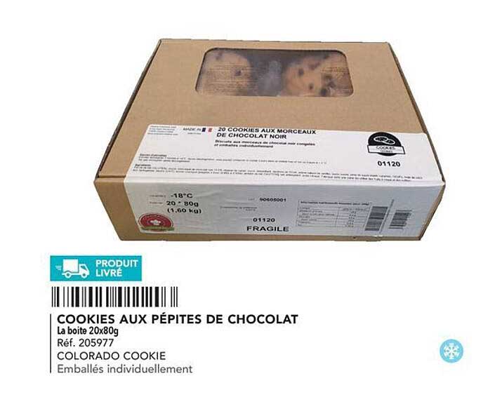 Cookies Aux Pépites De Chocolat Colorado Cookie