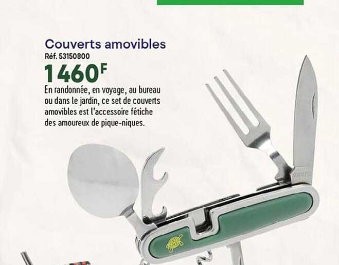 couverts amovibles