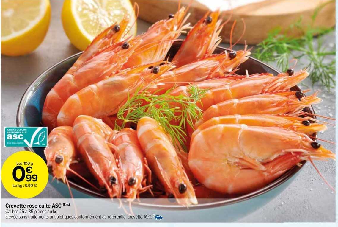 Crevette Rose Cuite Asc