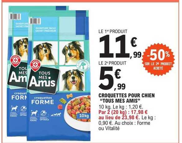 croquettes pour chien "tous mes amis"