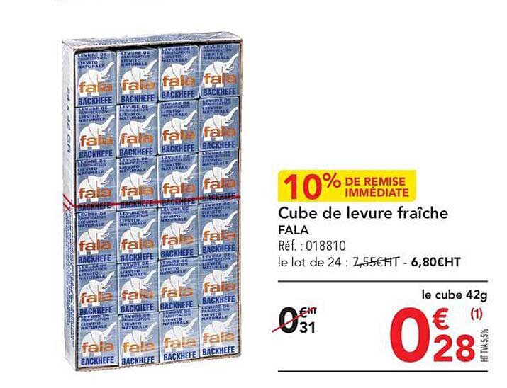 Cube De Levure Fraîche Fala