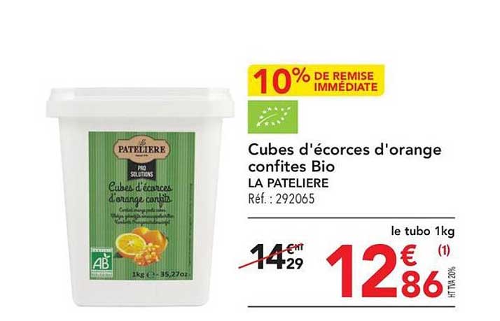 cubes d'écorces d'orange confites bio la pâtelière