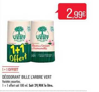 déodorant bille l'arbre vert