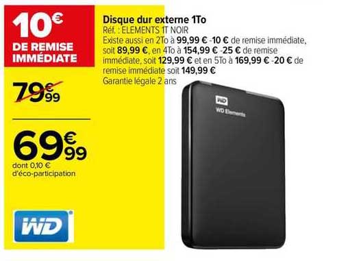 disque dur externe 1to