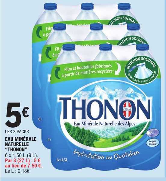 Eau Minérale Naturelle "thonon"