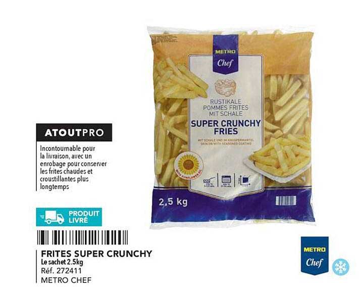 Frites Super Crunchy Metro Chef
