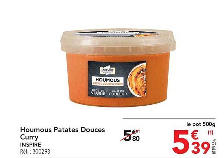 houmous patates douces curry