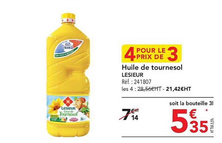 Huile De Tournesol Lesieur