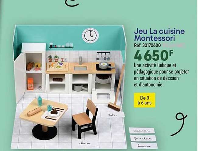 Jeu La Cuisine Montessori