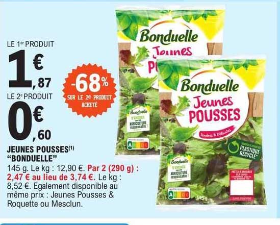 jeunes pousses "bonduelle"