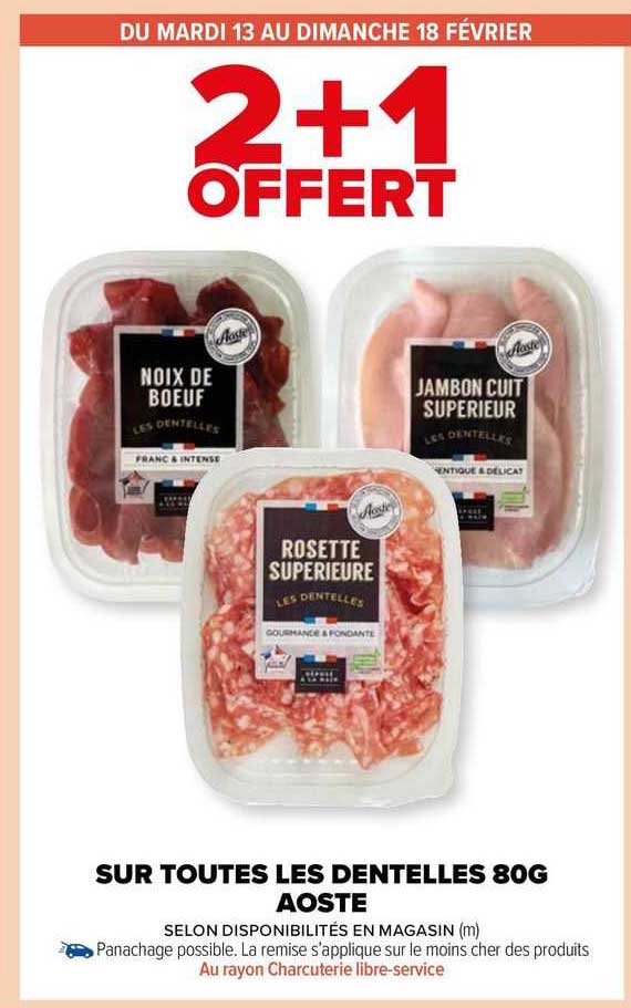 les dentelles 80g aoste