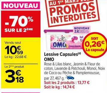 Lessive Capsules Omo