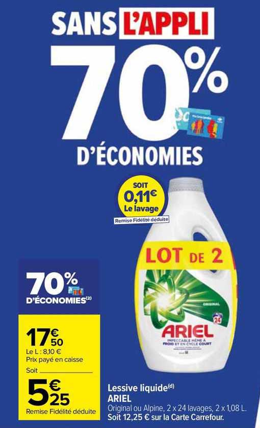 Lessive Liquide Ariel