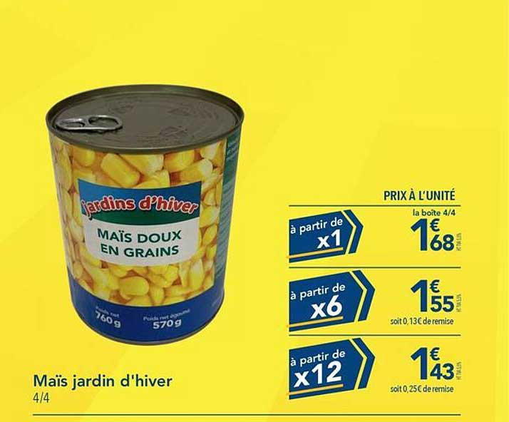 maïs jardin d'hiver