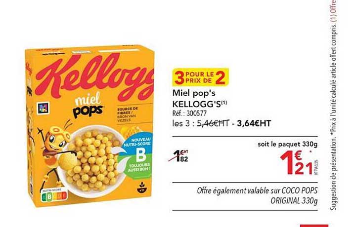 miel pop's kellogg's