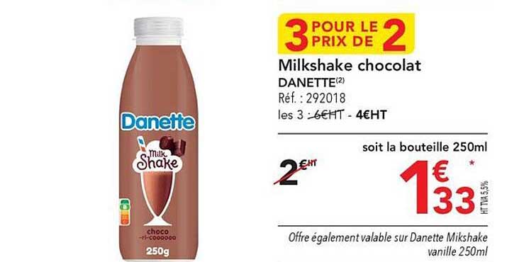 Milkshake Chocolat Danette