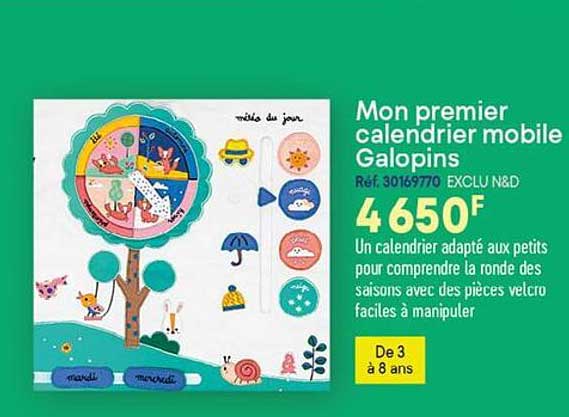 mon premier calendrier mobile galopins