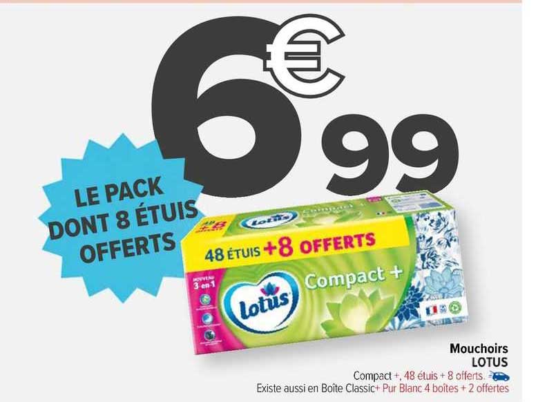 Mouchoirs Lotus