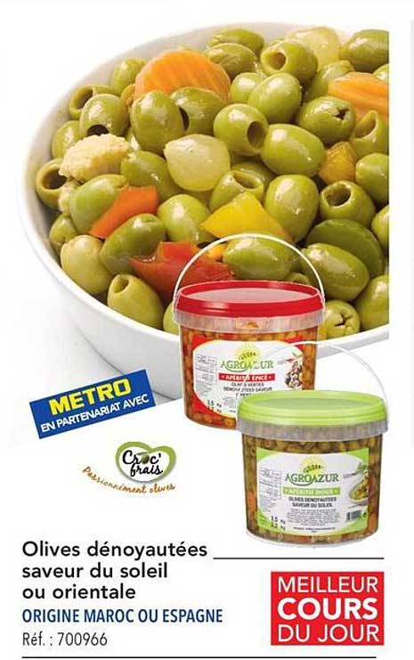 Olives Dénoyautées Saveur Du Soleil Ou Orientale