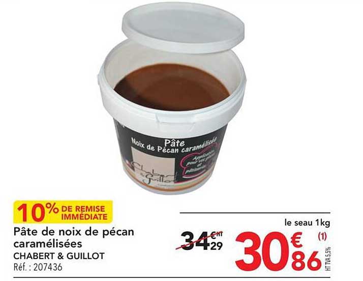 pâte de noix de pécan caramélisées chabert & guillot