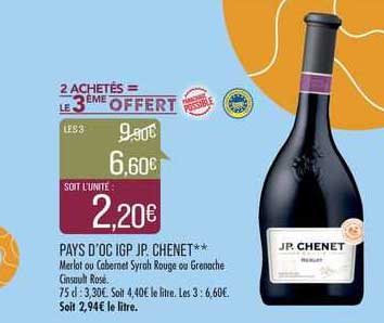 pays d'oc igp jp. chenet