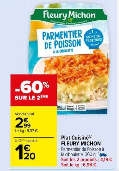 plat cuisiné fleury michon