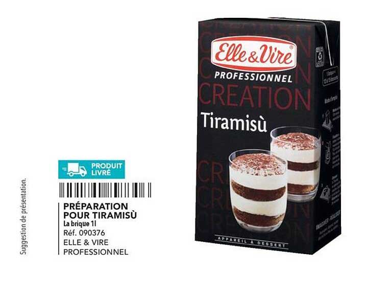 Préparation Pour Tiramisú Elle & Vire