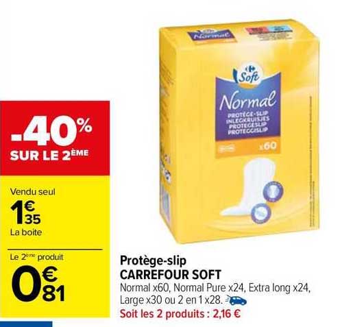 protège-slip carrefour soft