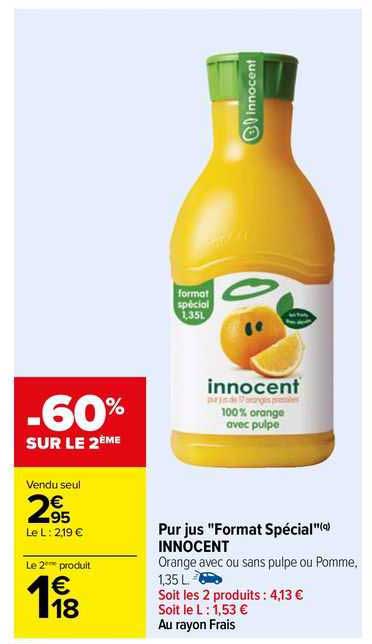 pur jus "format spécial" innocent