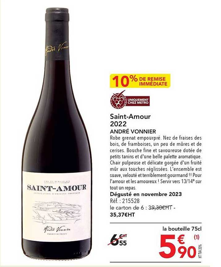 saint-amour 2022 andré vonnier