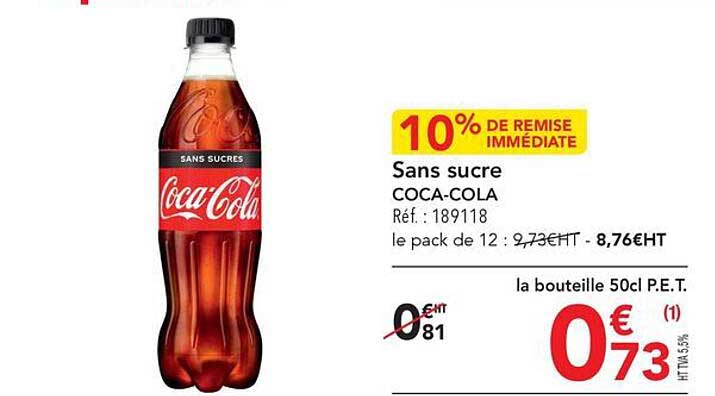 sans sucre coca-cola