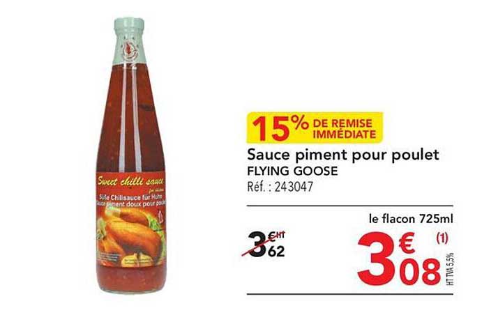 sauce piment pour poulet flying goose