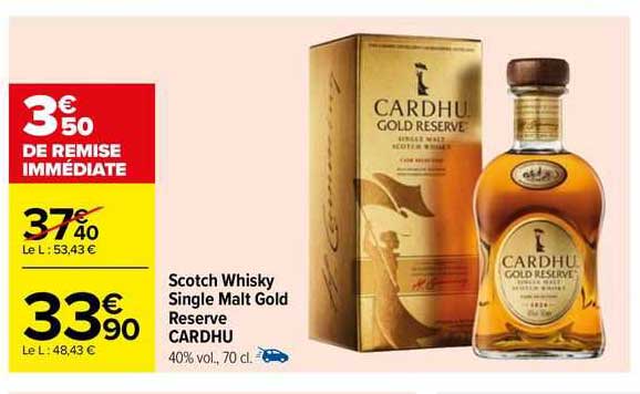 scotch whisky single malt gold reserve cardhu