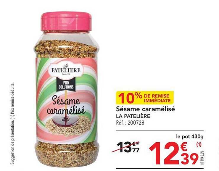 Sésame Caramélisé La Patelière