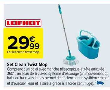 set clean twist mop leifheit