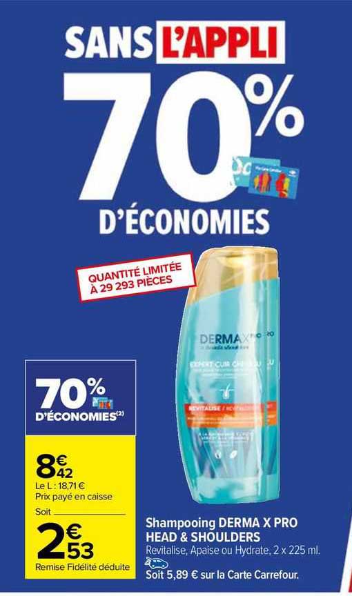 shampooing derma x pro head & shoulders