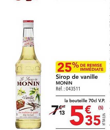 Sirop De Vanille Monin