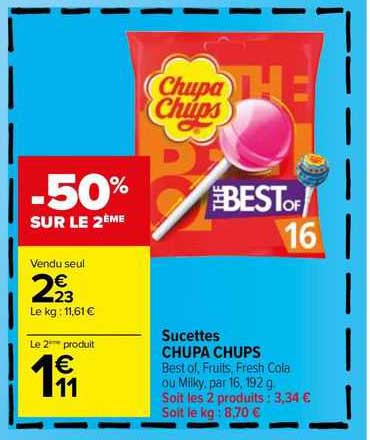 Sucettes Chupa Chups