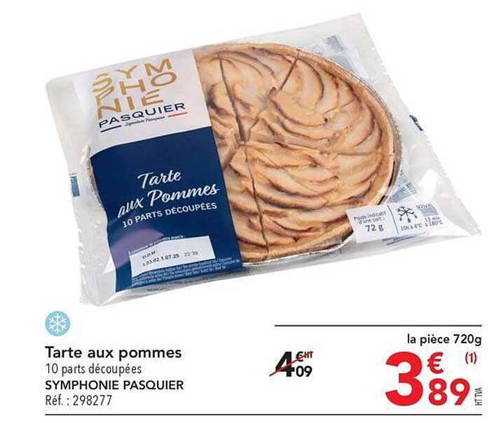 Tarte Aux Pommes Symphonie Pasquier