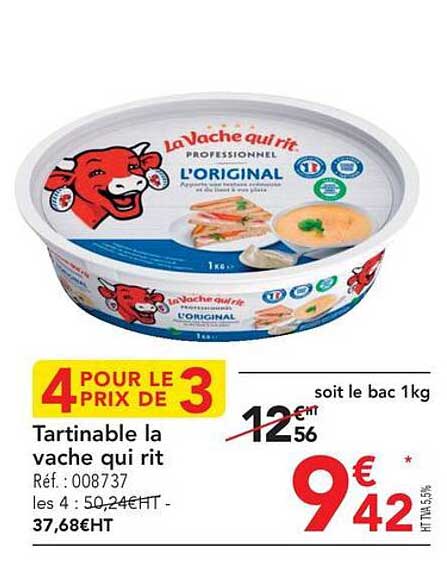 tartinable la vache qui rit